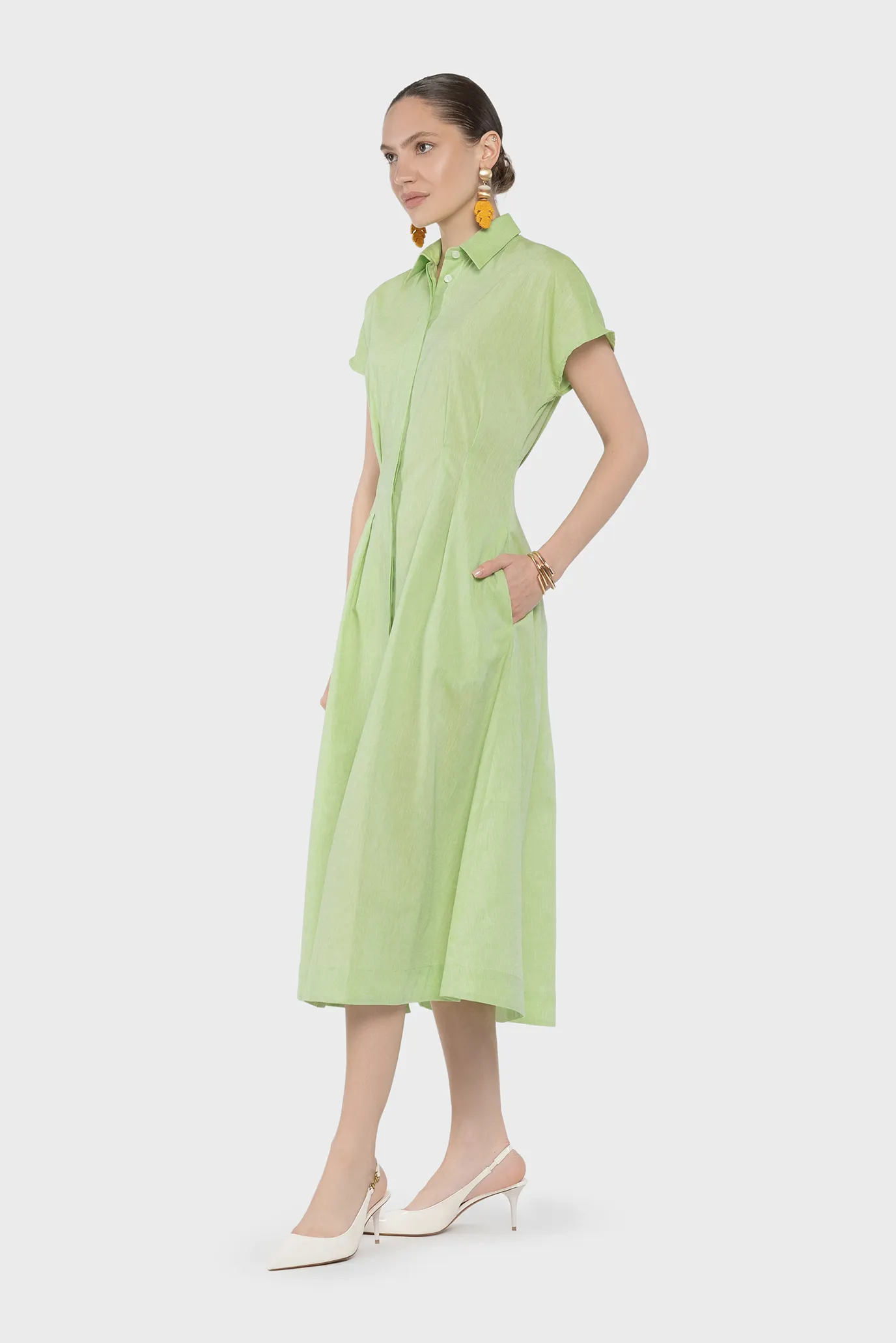 Жіноча салатова сукня 3