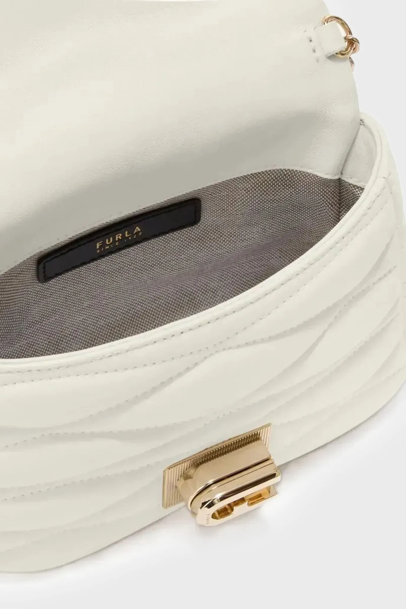 Женская белая кожаная сумка 4