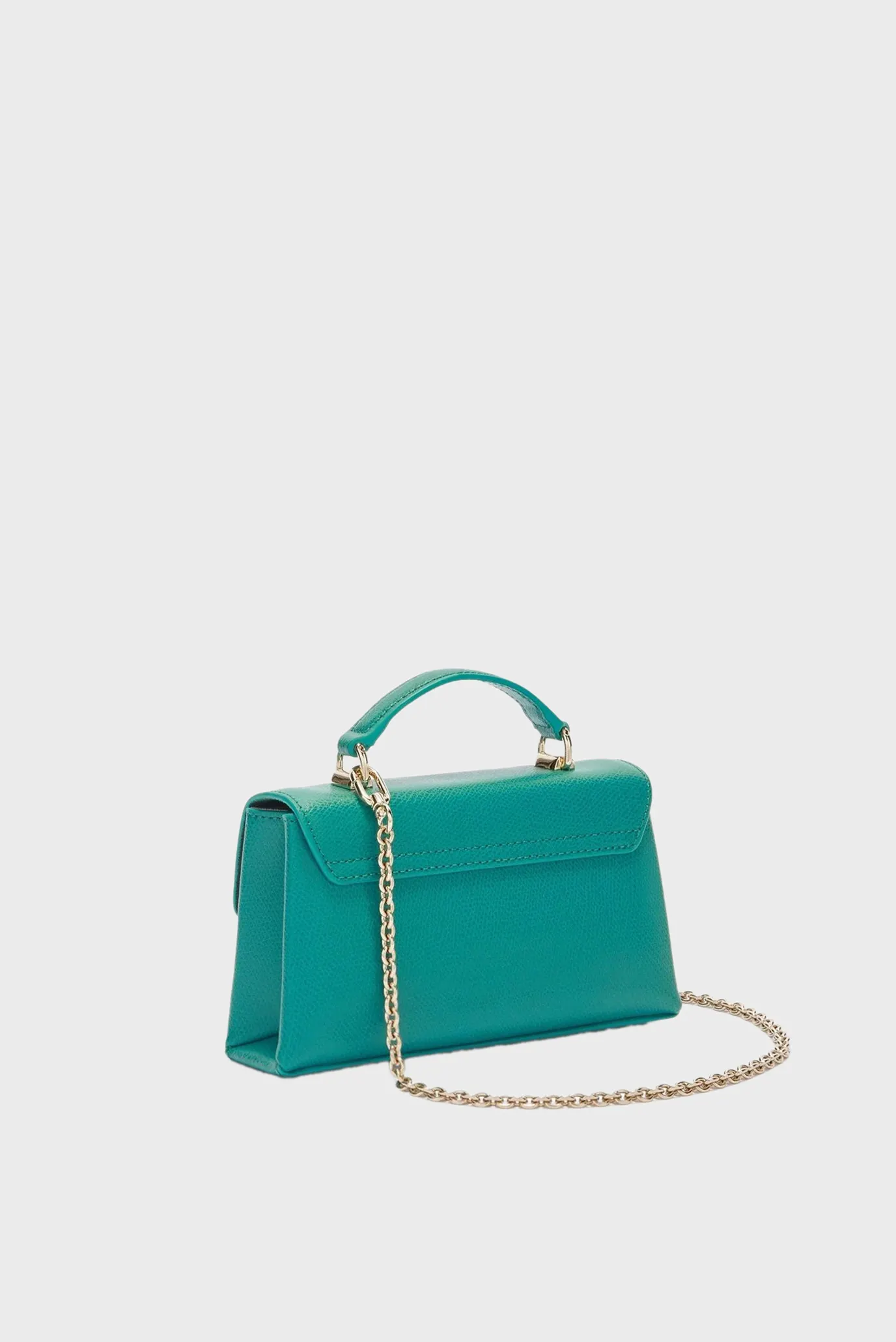 Женская бирюзовая кожаная сумка 3