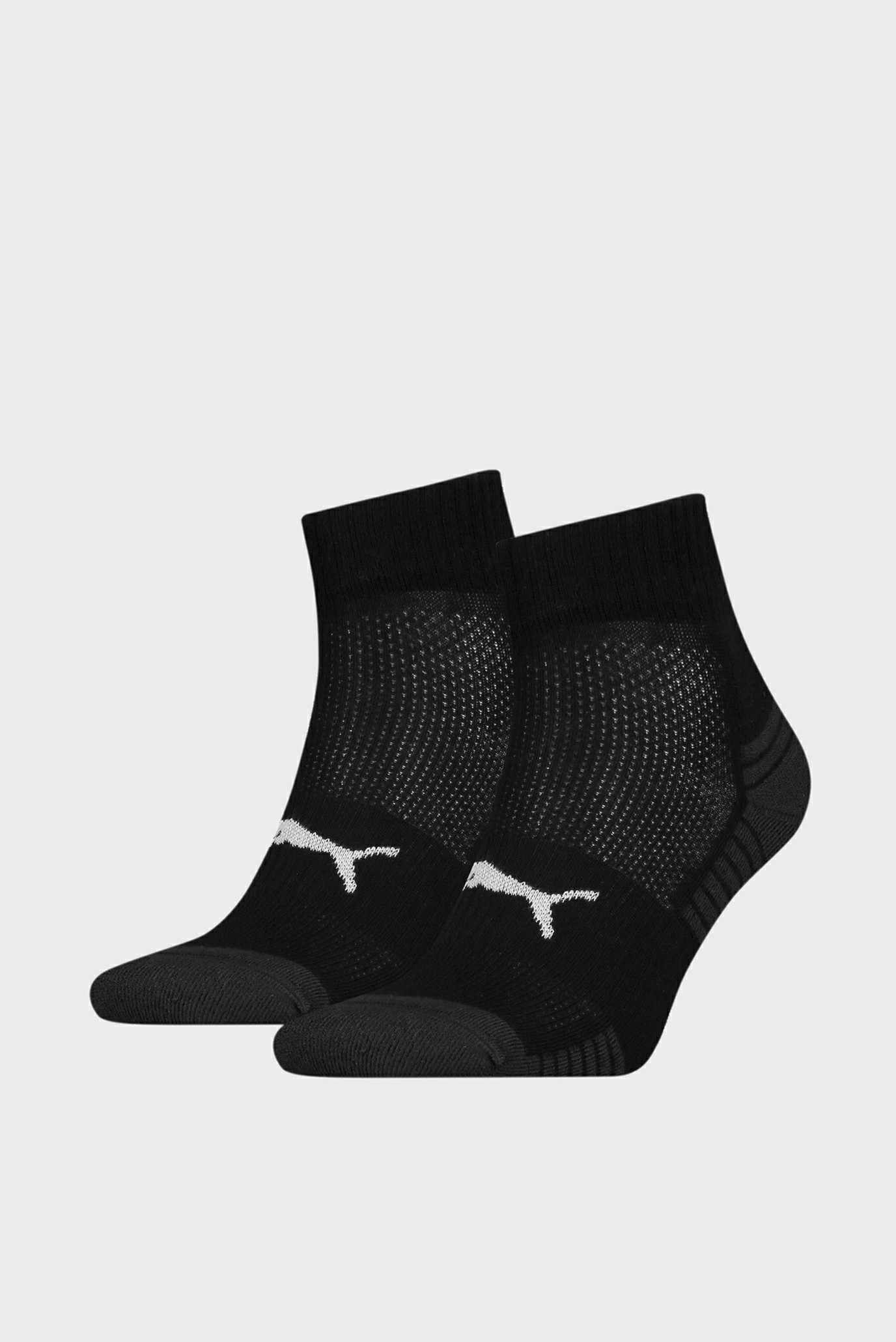 Черные носки (2 пары) PUMA Sport Cushioned Quarter Socks 1