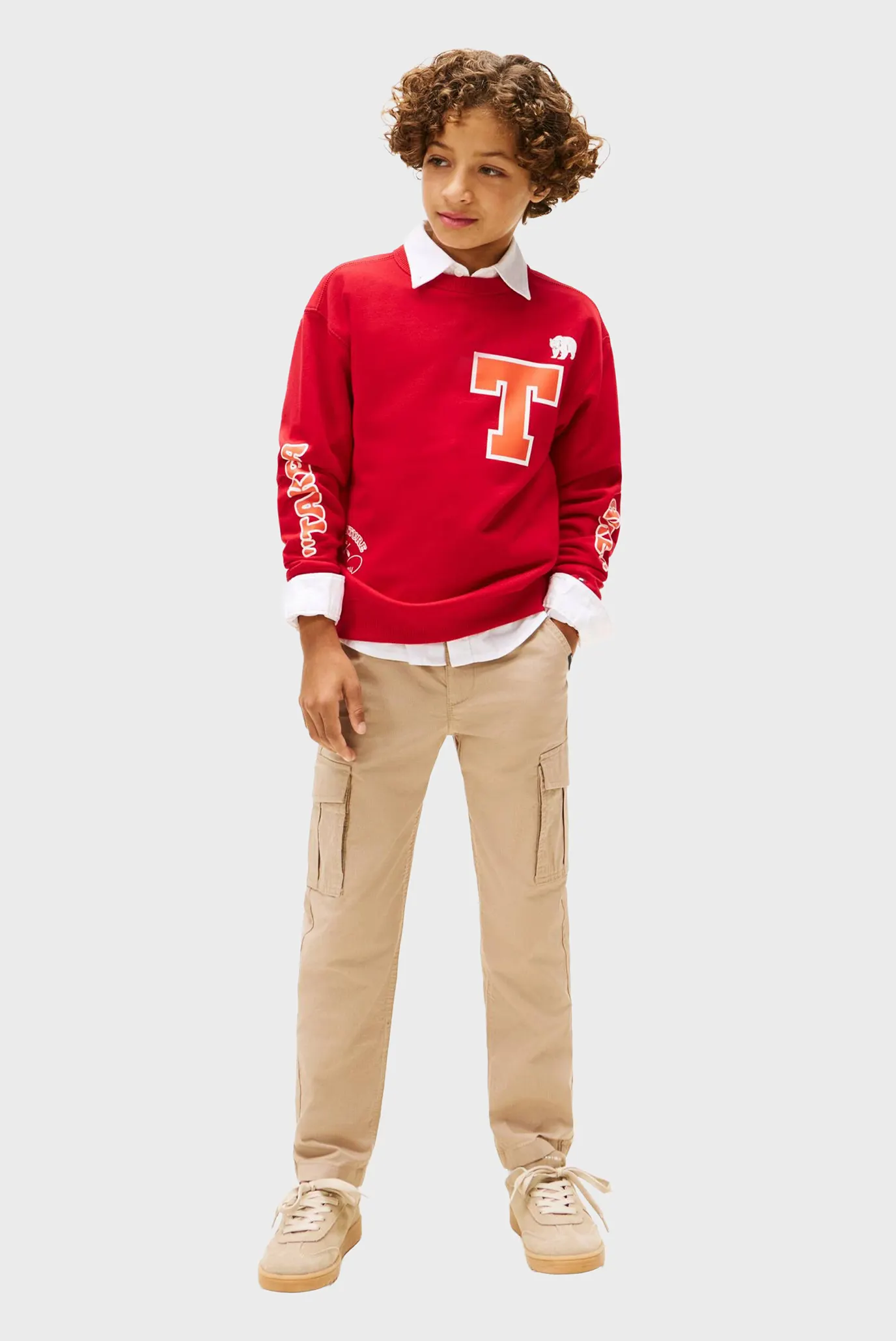 Дитячий червоний світшот GRAPHIC 2