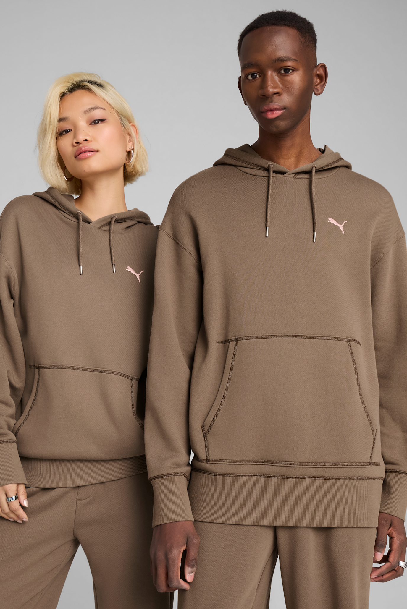 Коричневе худі PREMIUM ESS Relaxed Graphic Hoodie Unisex (унісекс) 1