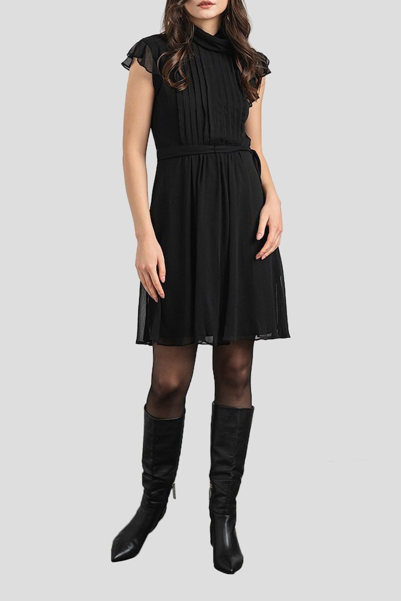 Женское черное платье Черный 4 DKNY DD3GI092 Женское черное платье Черный 4 DKNY DD3GI092