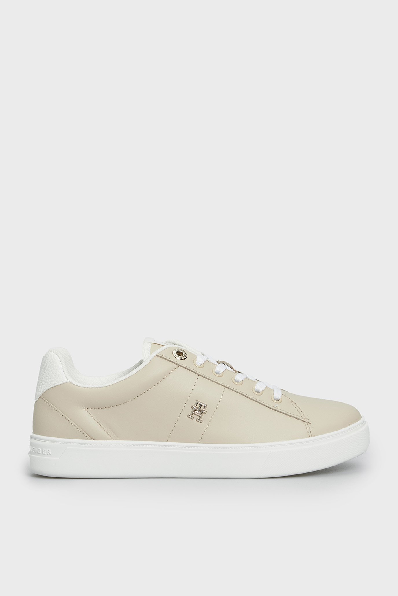 Женские бежевые кожаные сникерcы ESSENTIAL ELEVATED COURT SNEAKER 1