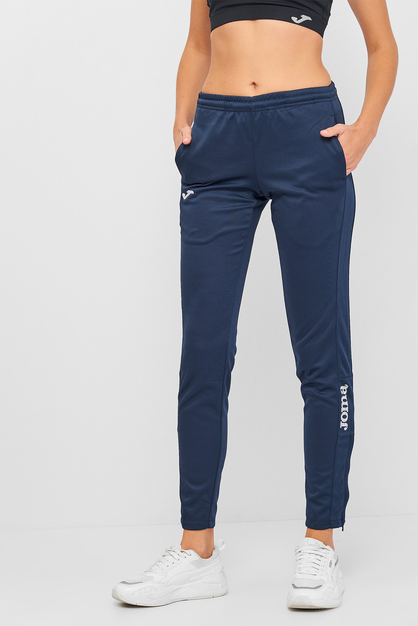 Жіночі темно-сині спортивні штани 1