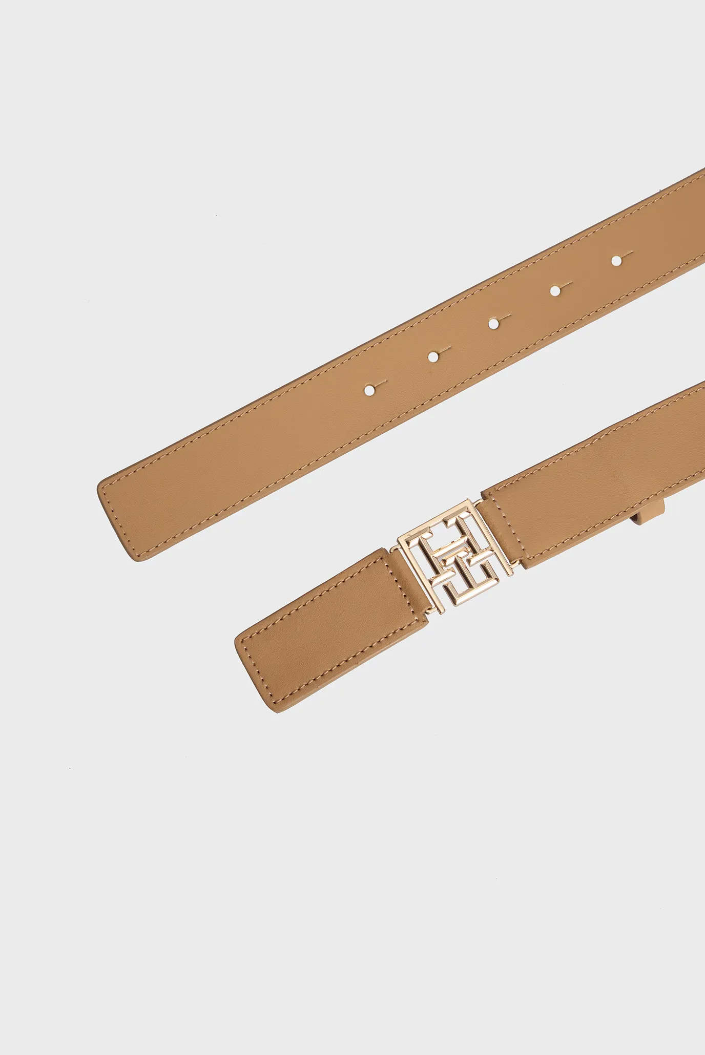 Женский бежевый кожаный ремень TH RESET 3.0 3