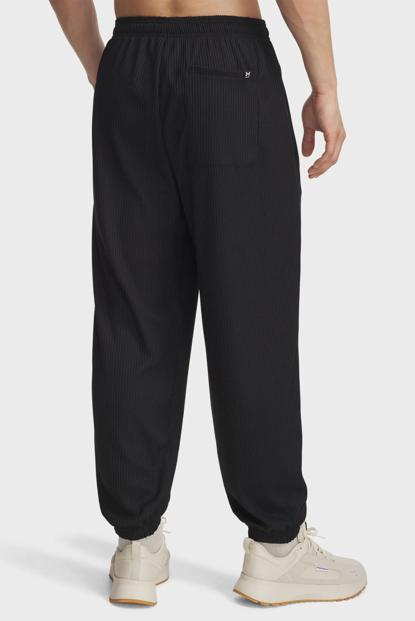 Чоловічі чорні спортивні штани UA Rival Waffle Jogger 3