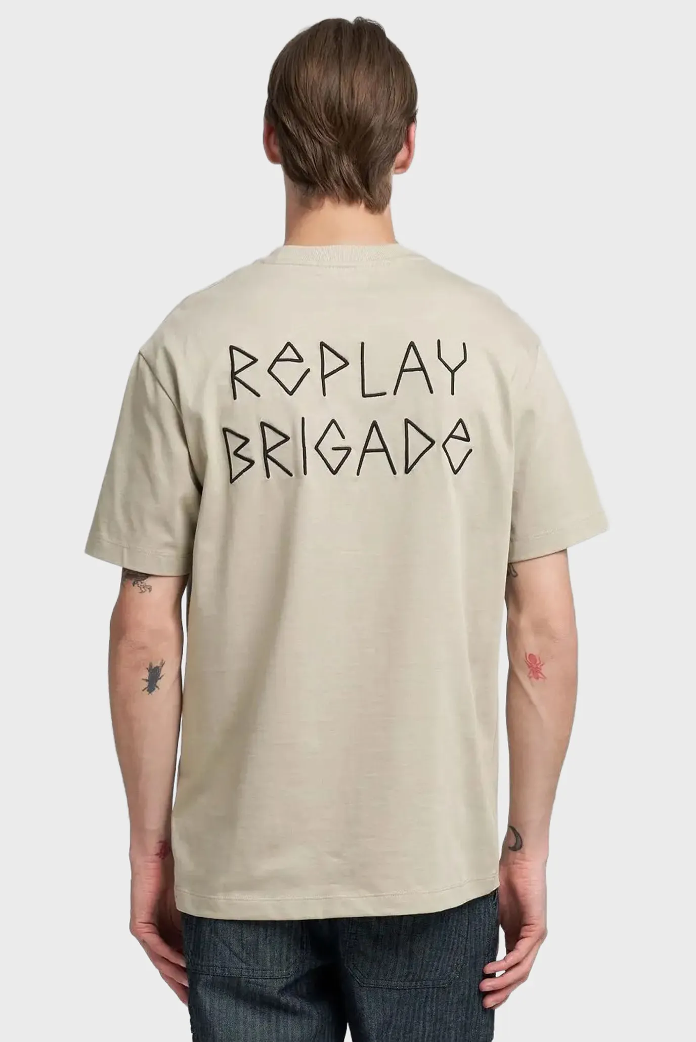 Чоловіча бежева футболка 4