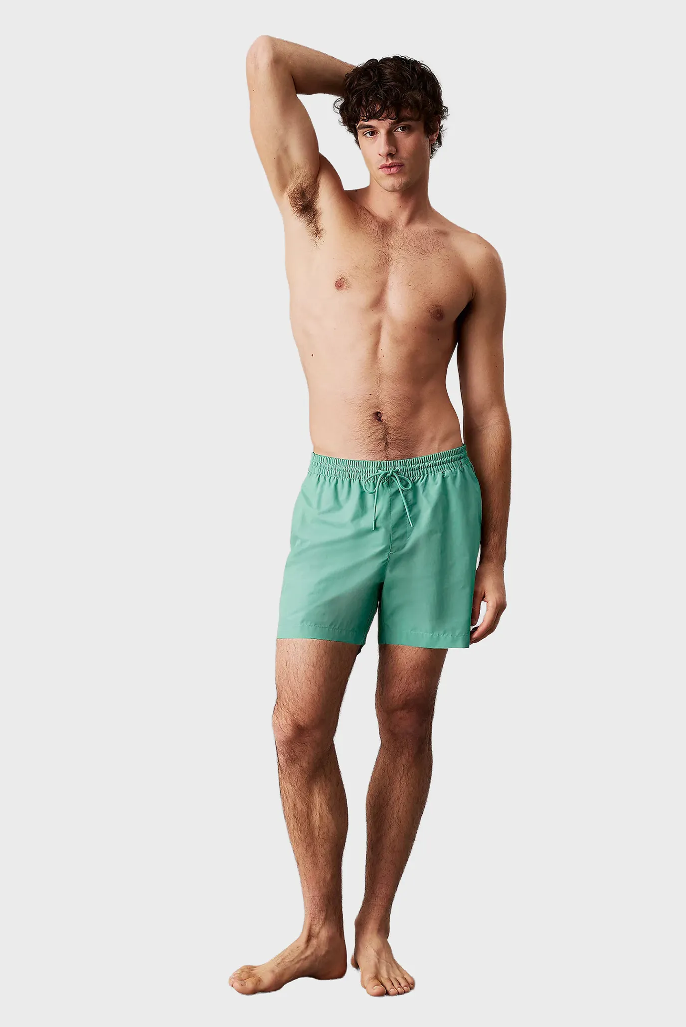 Мужские зеленые плавательные шорты MEDIUM DRAWSTRING 2