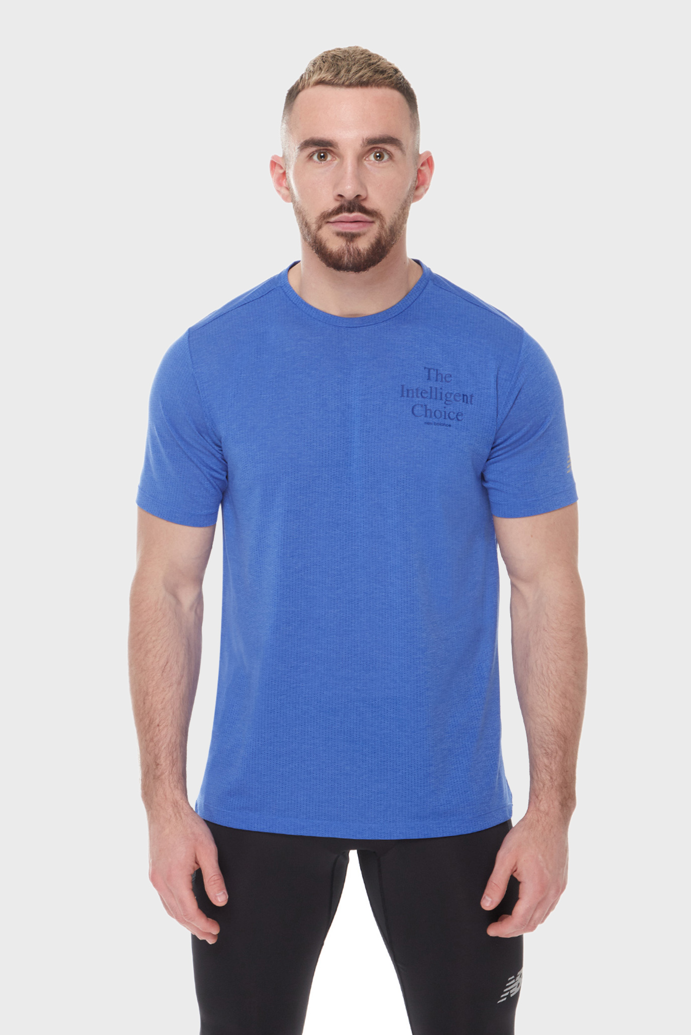 Чоловіча синя футболка Graphic Impact Run 1