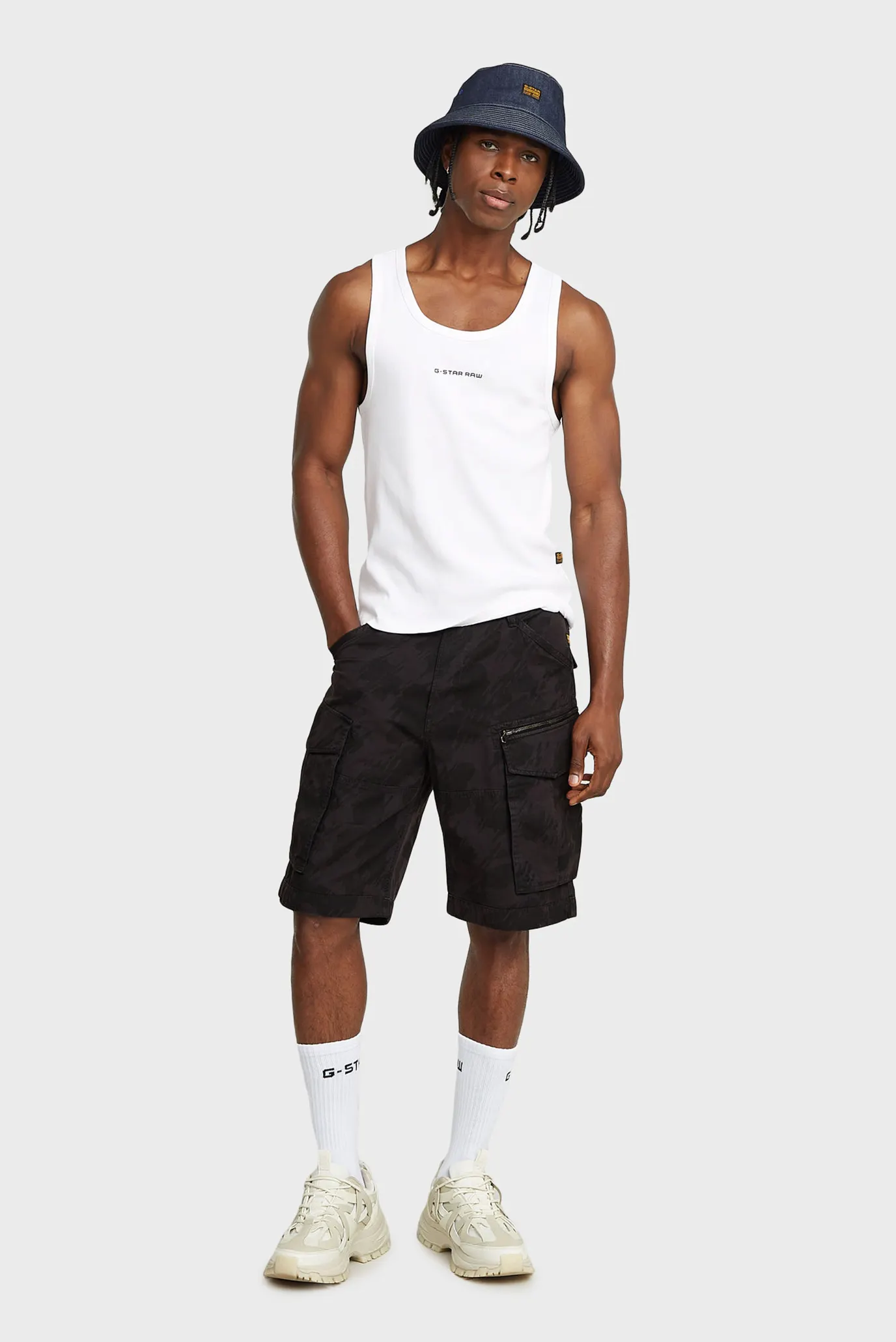 Чоловіча біла майка Rib 2