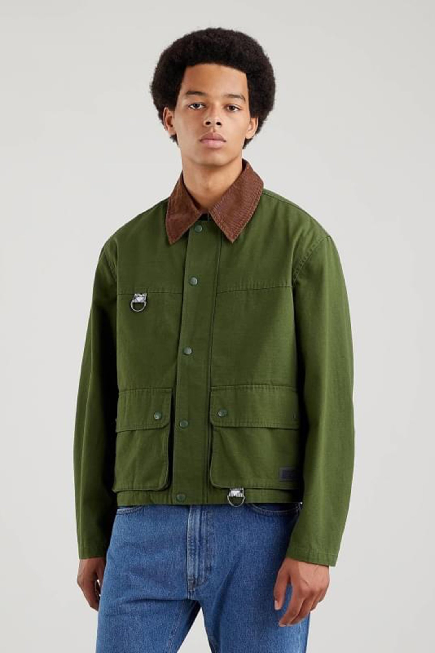 Мужская зеленая куртка 1