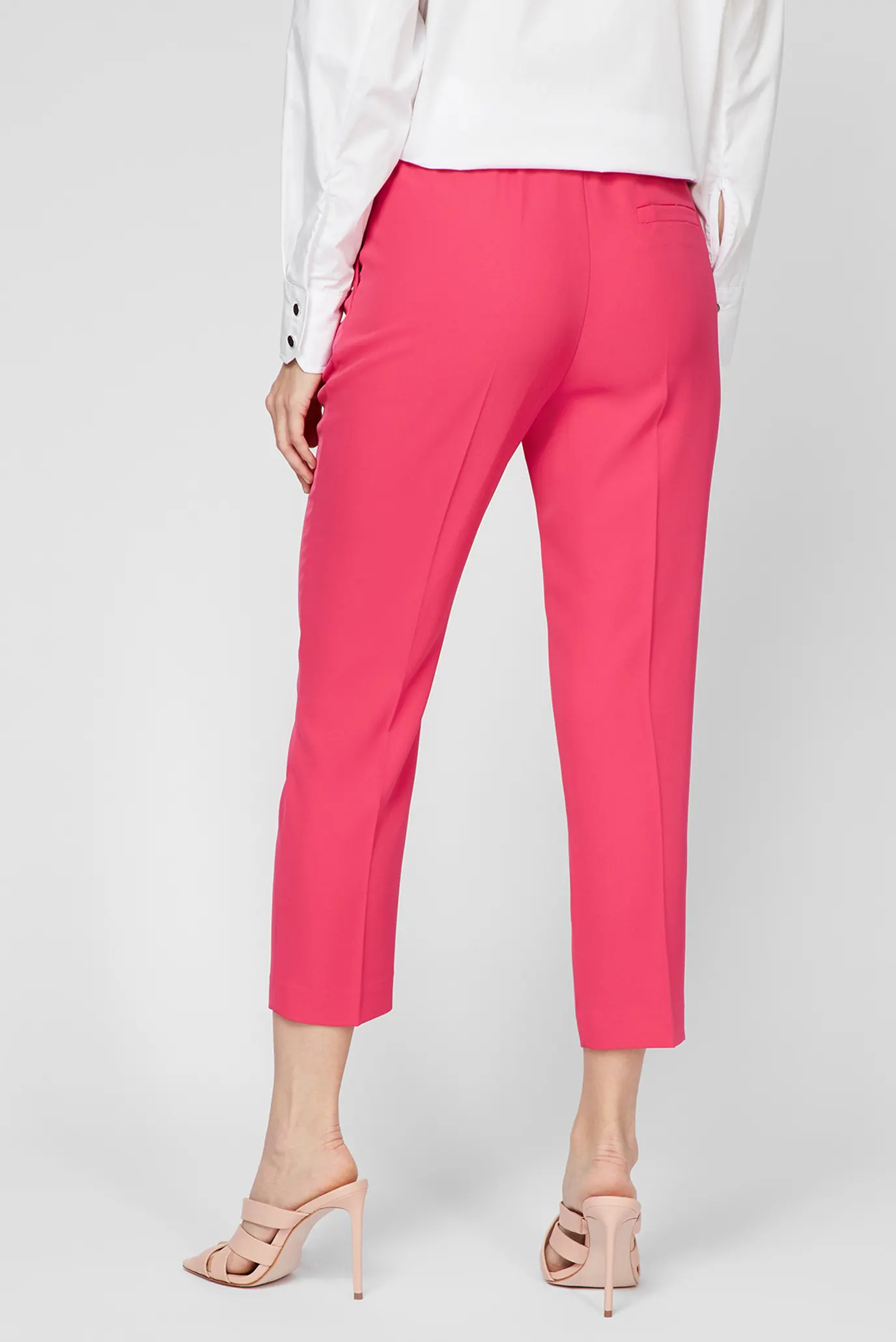 Жіночі малинові брюки 3