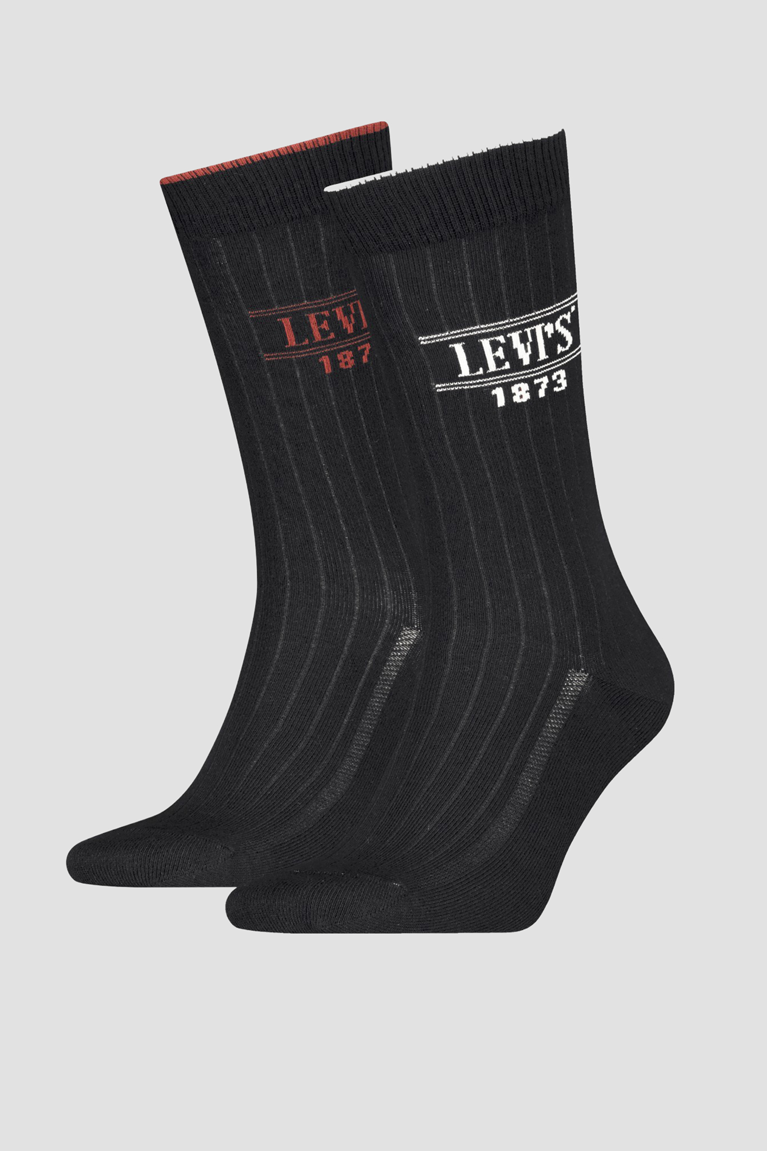 Черные носки (2 пары) Черный 43-46 Levi’s® 701232255;002 Черные носки (2 пары) Черный 43-46 Levi’s® 701232255;002