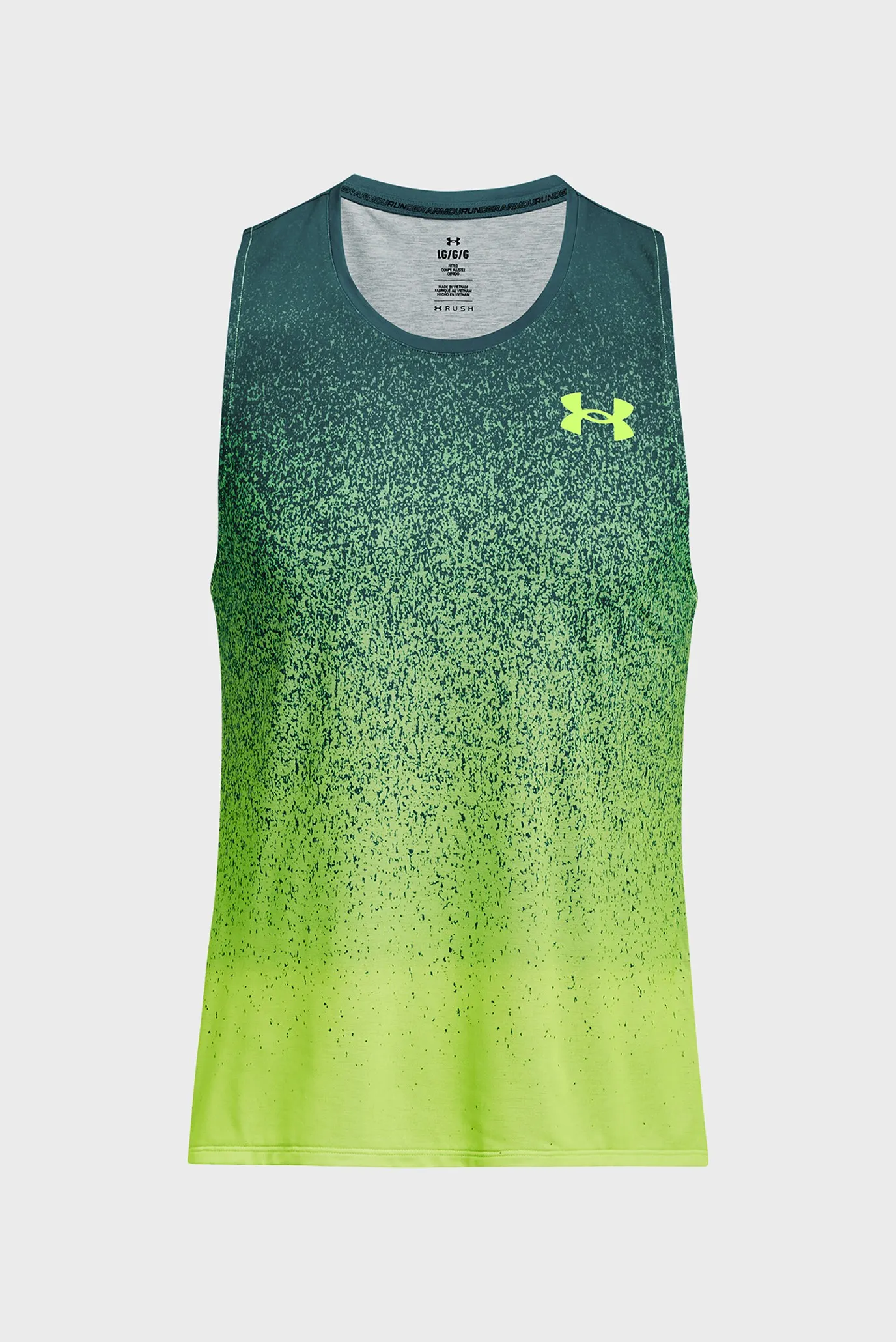 Мужская зеленая майка UA RUSH CICADA SINGLET 5