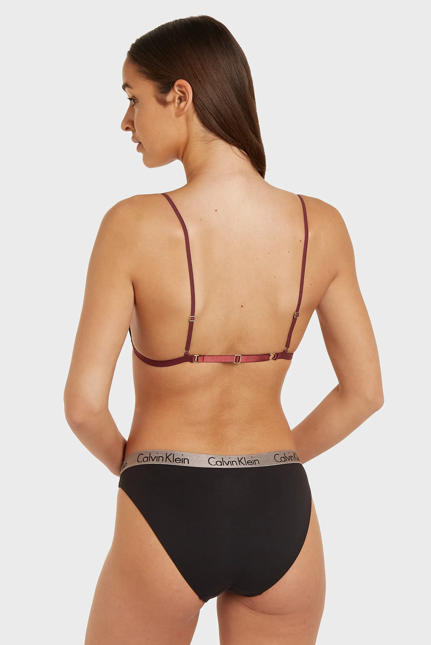 Женский бордовый бюстгальтер UNLINED TRIANGLE 2