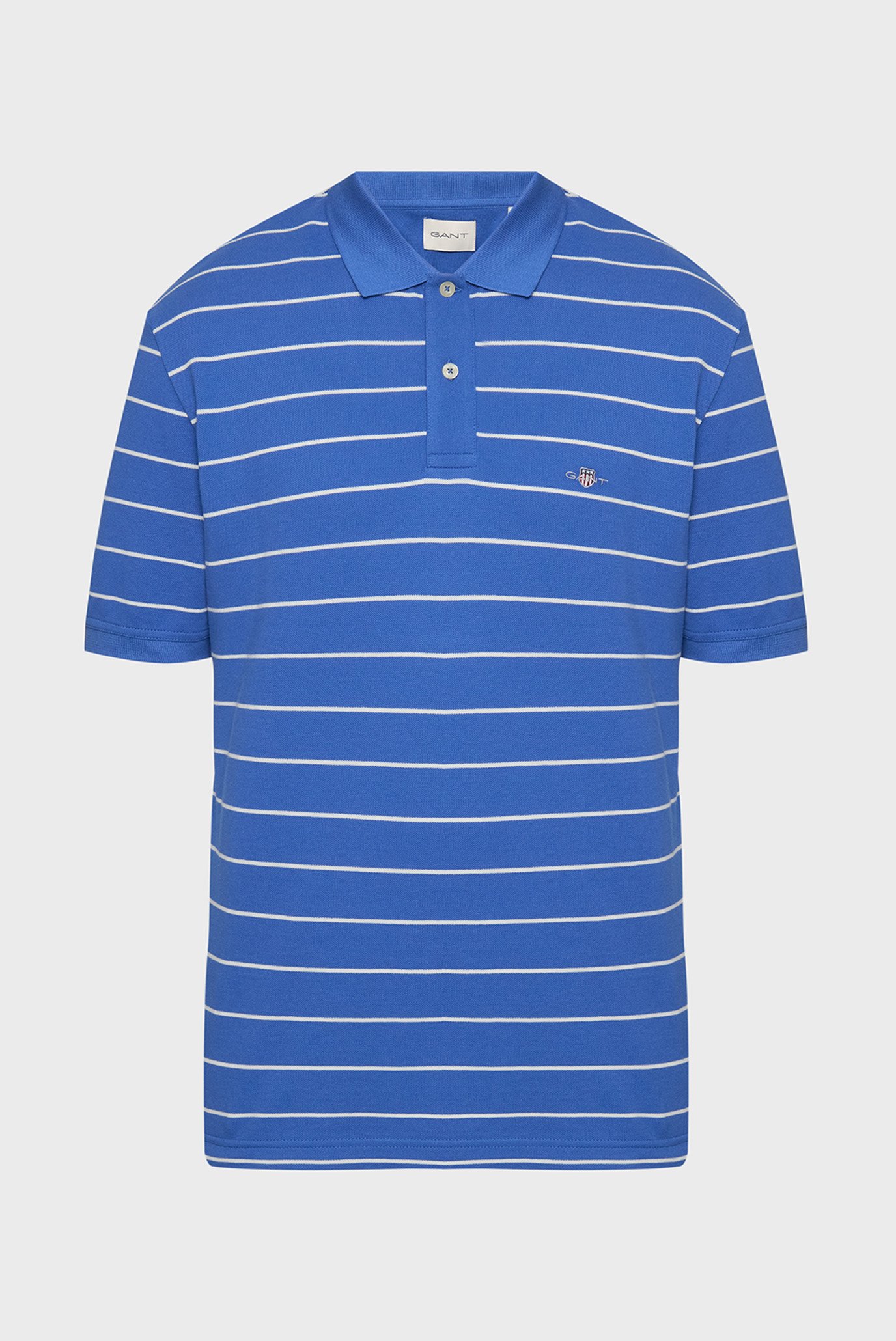 Мужское синее поло в полоску STRIPED Синий XXL Gant 2014026 Мужское синее поло в полоску STRIPED Синий XXL Gant 2014026