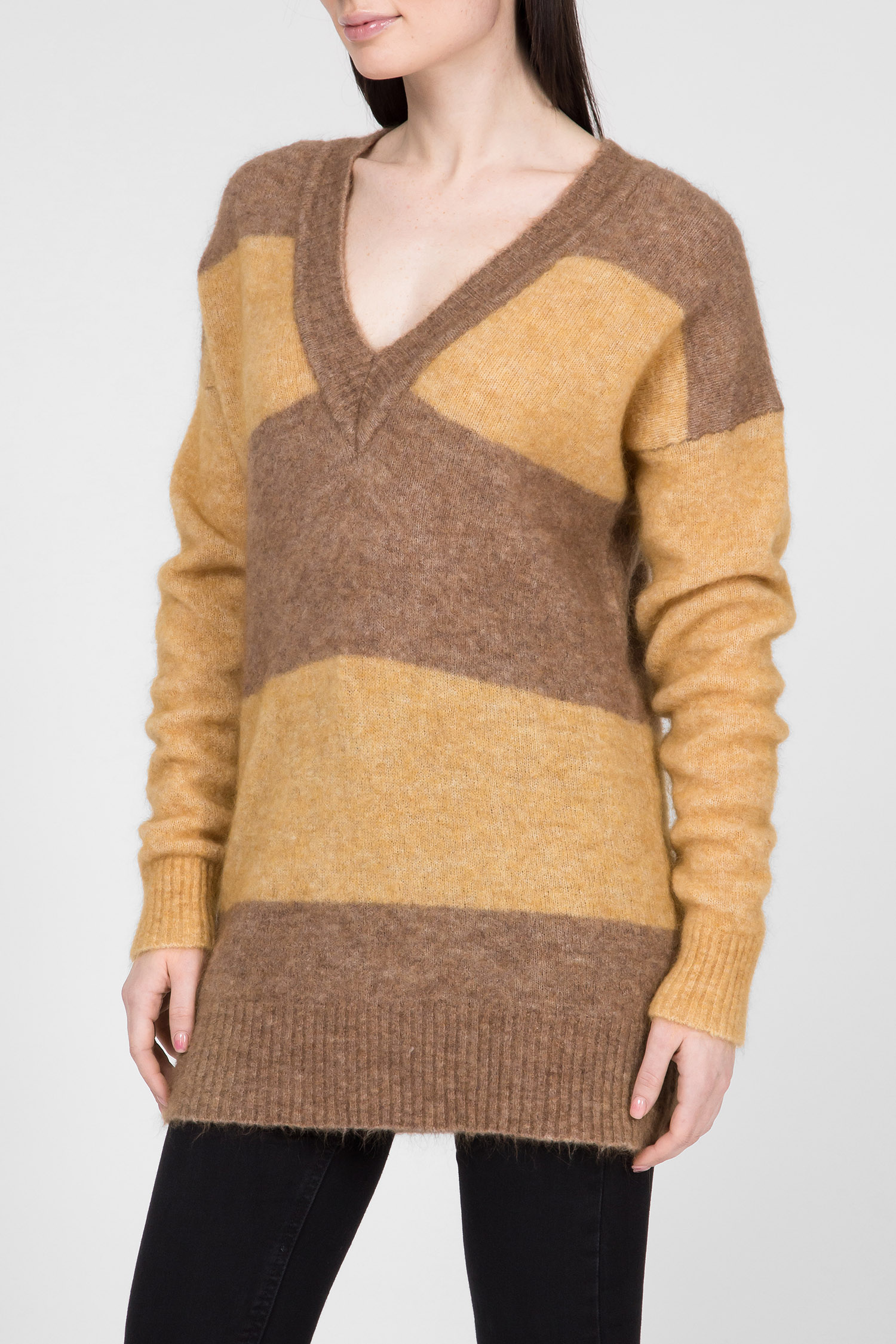 Женский коричневый пуловер 1