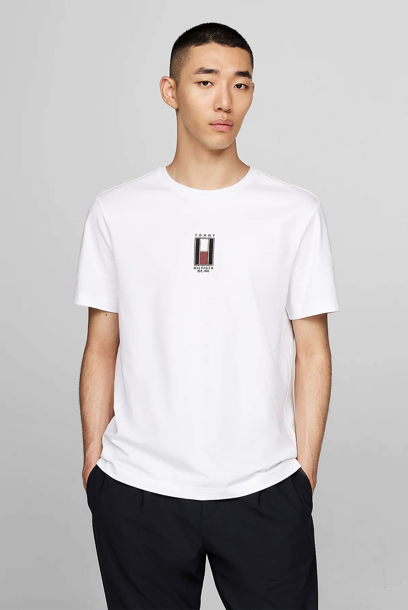 Чоловіча біла футболка VERTICAL FLAG TEE 1