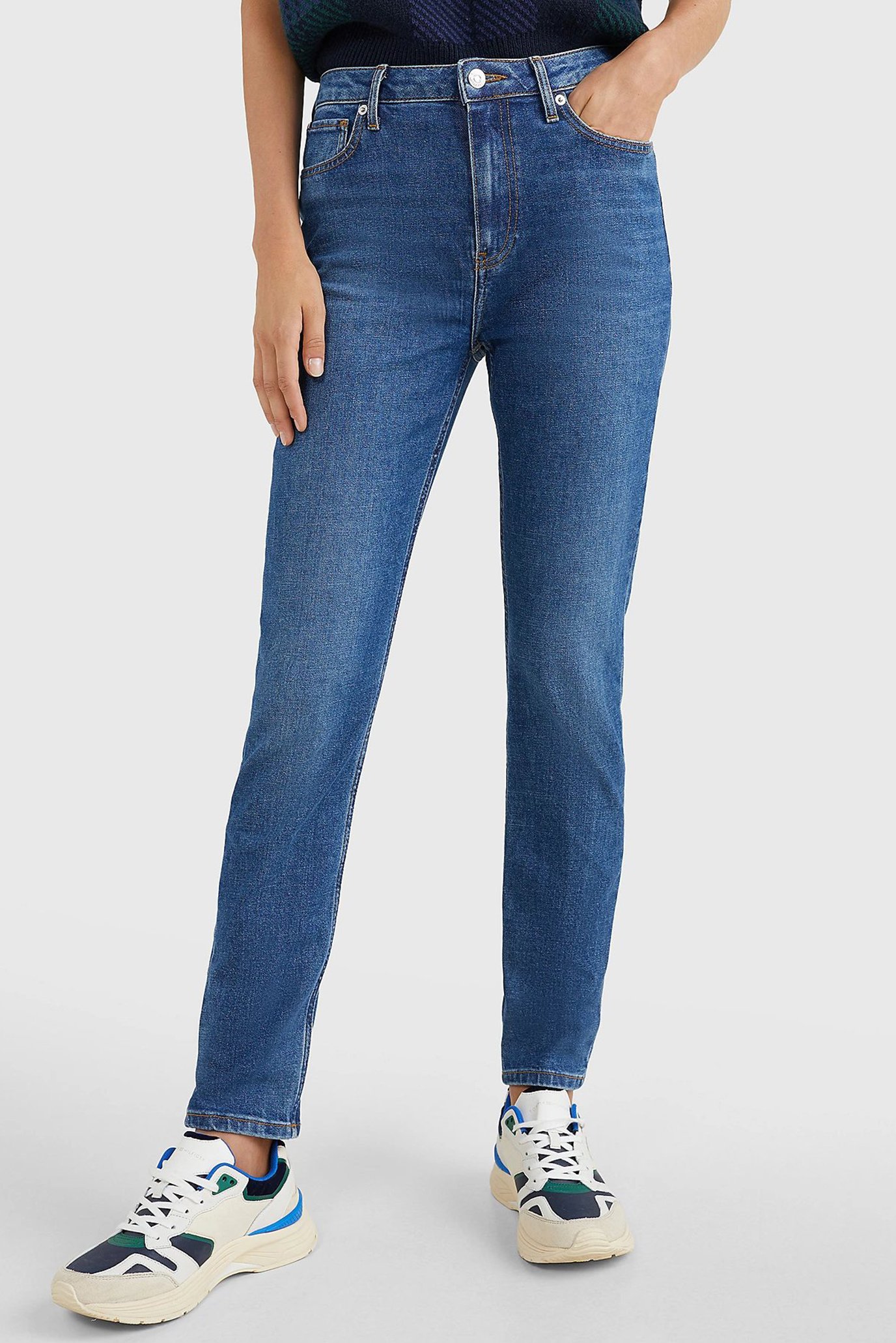 Жіночі сині джинси CIGARETTE SLIM HW A PATY 1