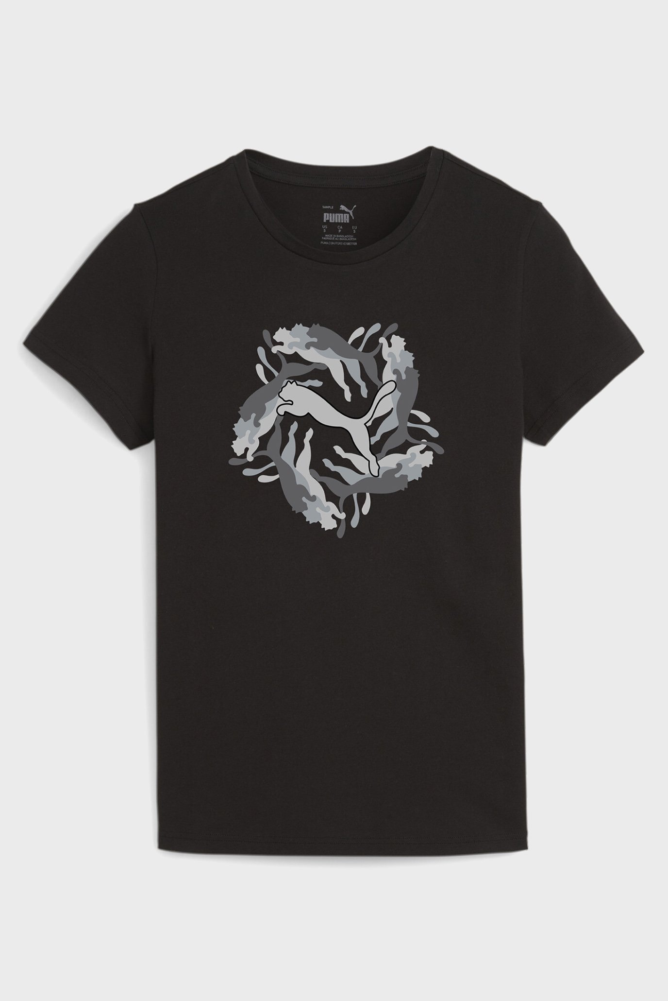 Жіноча чорна футболка з графічним малюнком ESS+ Women's Graphic Tee 1