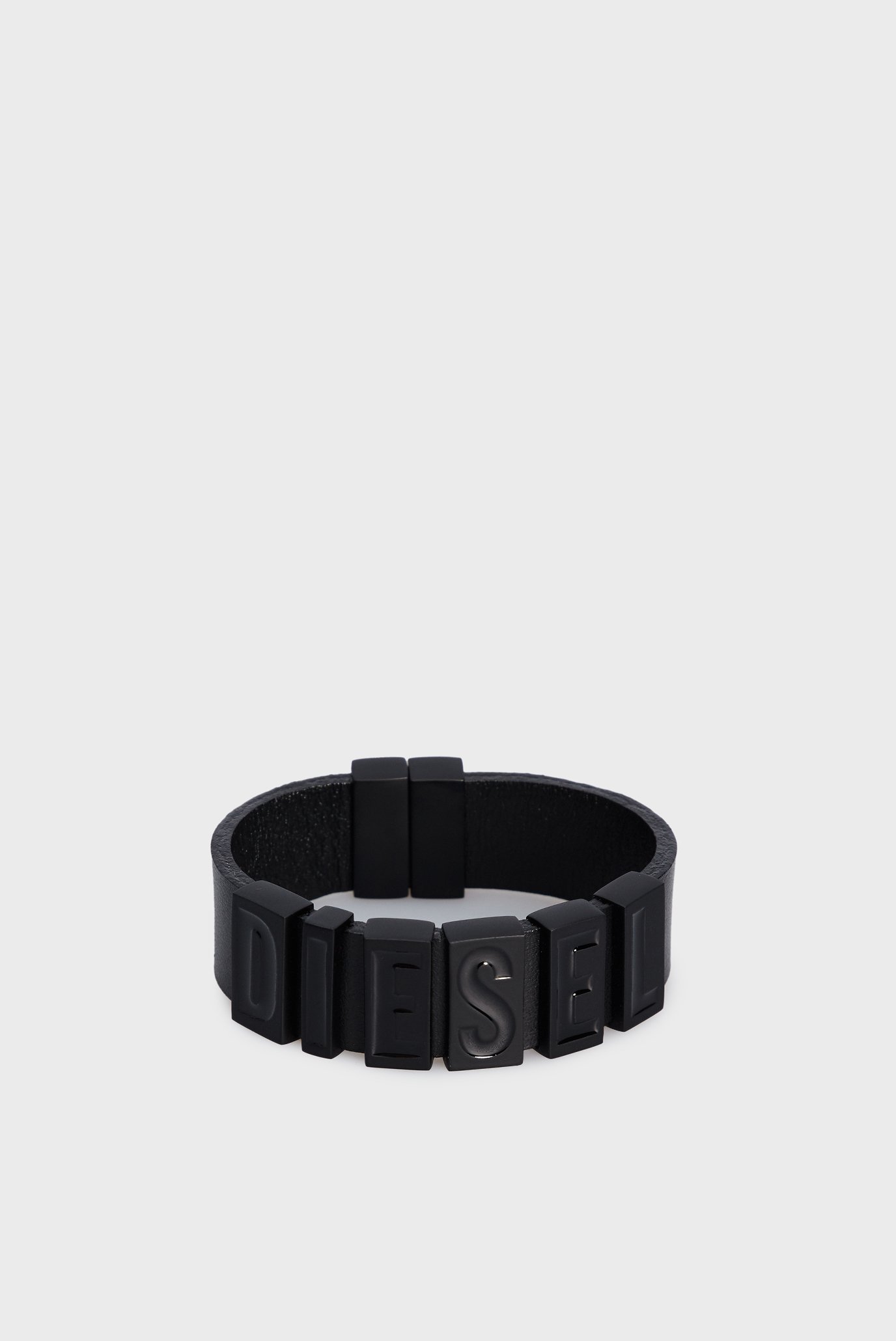 Женский черный кожаный браслет A-MBER bracelet 1