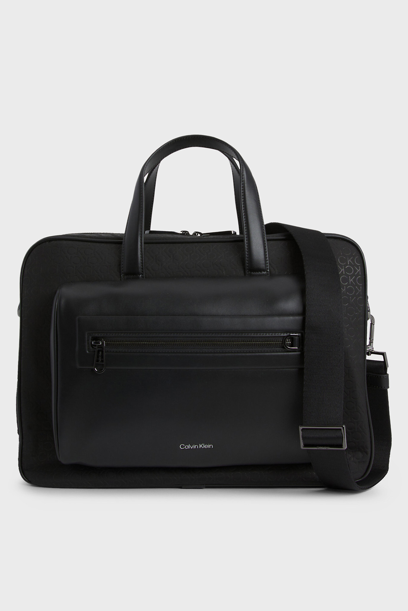 Чоловіча чорна сумка для ноутбука CK ELEVATED LAPTOP BAG REPREVE 1