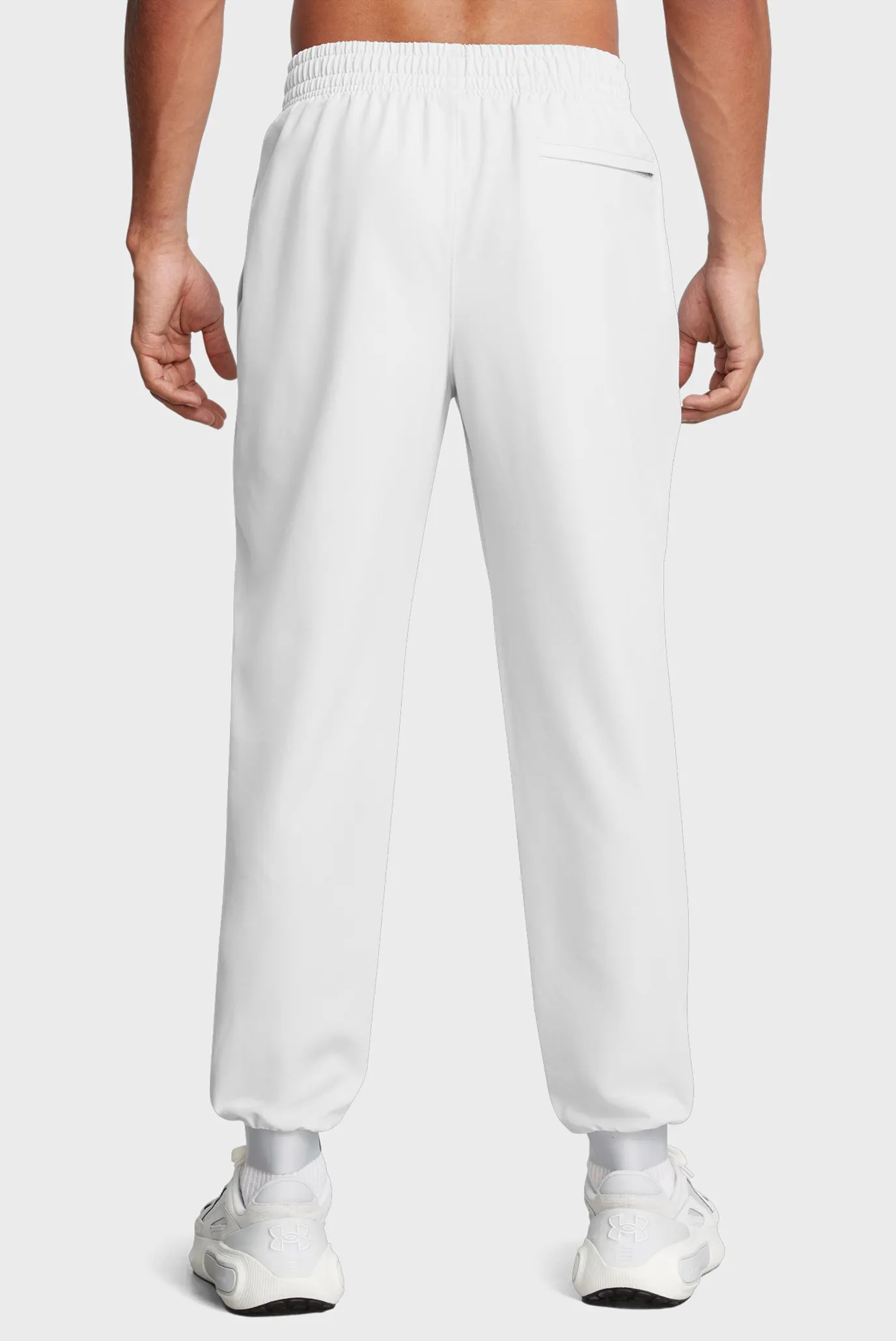 Чоловічі білі спортивні штани UA Unstoppable Woven Jogger 3