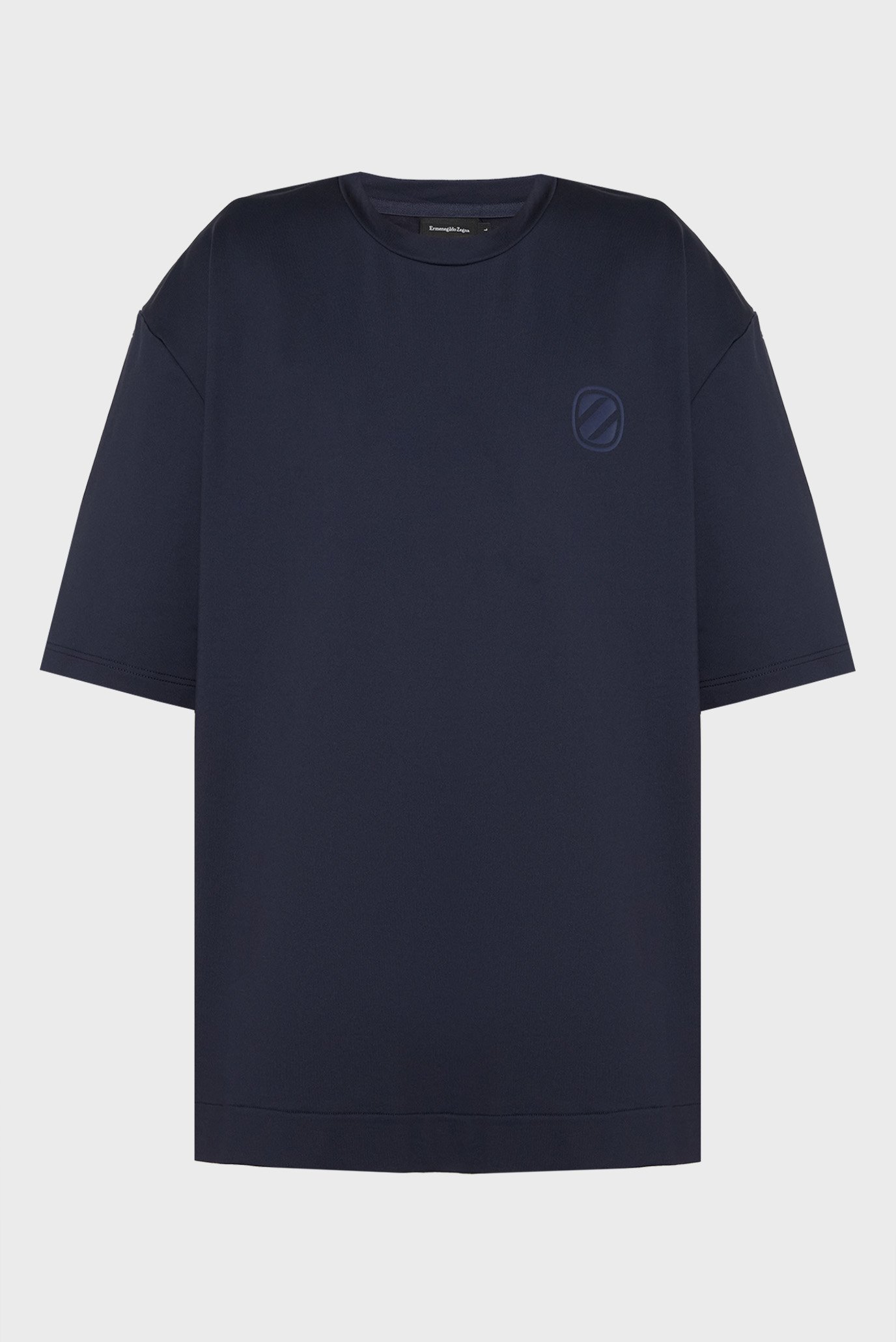 Мужская темно-синяя футболка Синий L Ermenegildo Zegna N6M201280.40214 Мужская темно-синяя футболка Синий L Ermenegildo Zegna N6M201280.40214