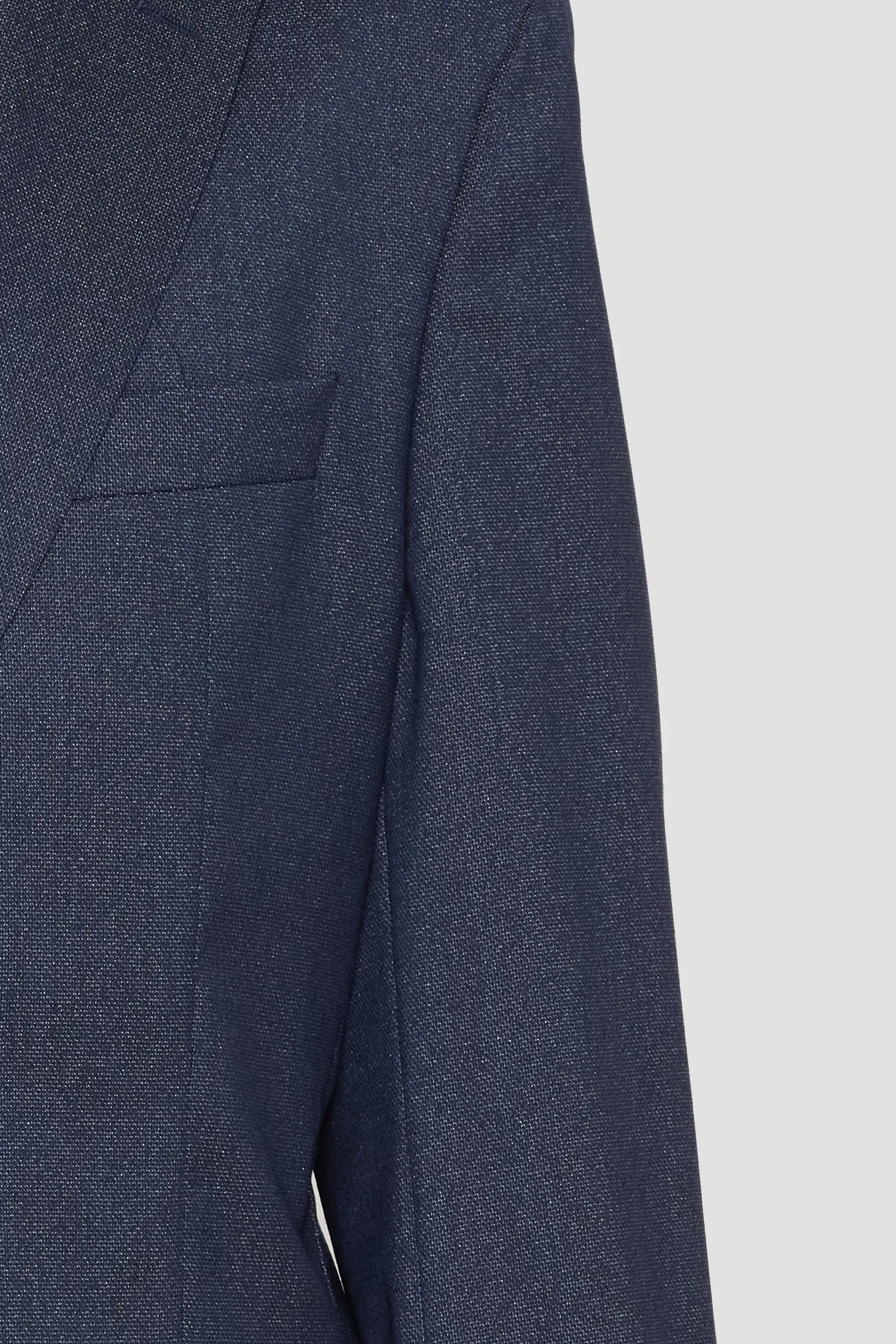 Чоловічий темно-синій вовняний костюм (піджак, брюки) 6