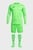 Чоловіча зелена воротарська форма з візерунком (лонгслів, шорти, гетри)