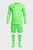 Мужская зеленая вратарская форма с узором (лонгслив, шорты, гетры)
