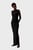 Женское черное платье CRINKLED JERSEY MAXI SHIFT