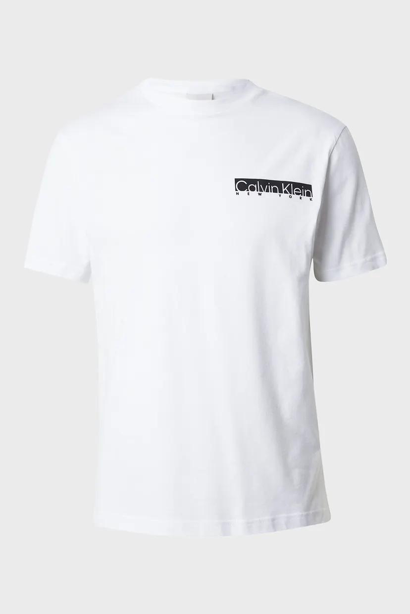 Мужская белая футболка NY CHEST BOX LOGO T-SHIRT 5
