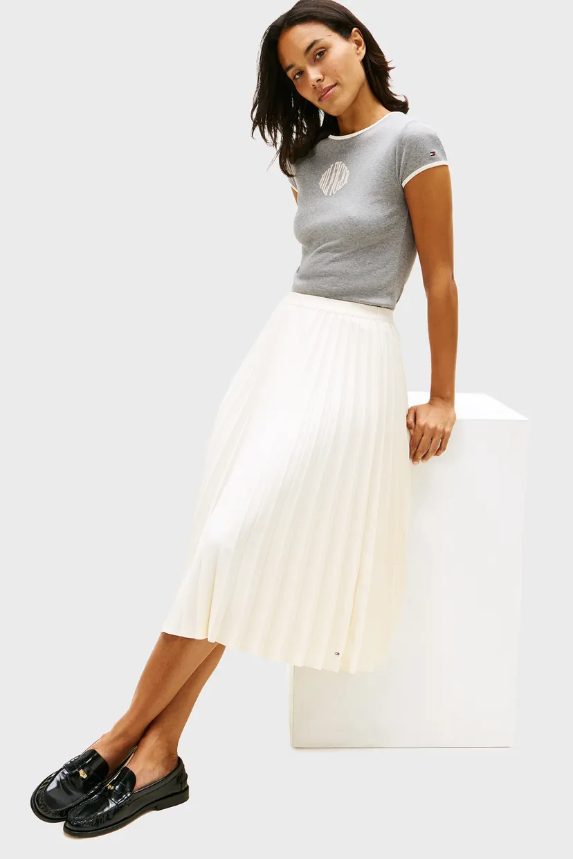 Женская жемчужная плиссированная юбка FLUID PLEATED 5