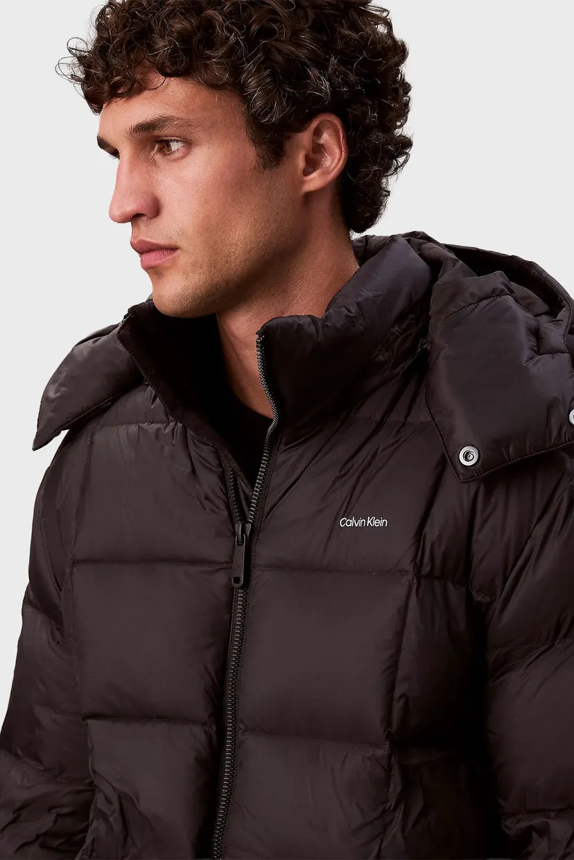 Чоловіча чорна куртка LS NYLON QUILTED 4