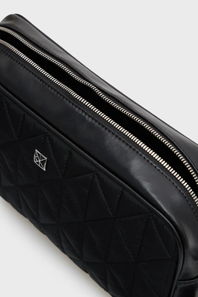 Женская черная сумка QUILTED NYLON 2X STRAP LG 5