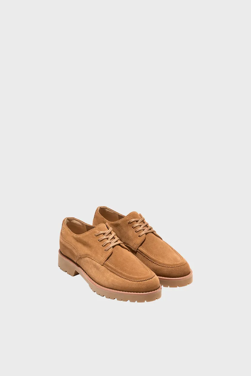 Жіночі руді замшеві оксфорди Treena Lug Oxford 5