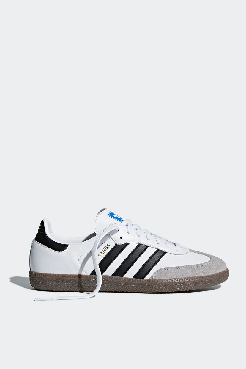 Белые кожаные сникерсы Samba OG 7