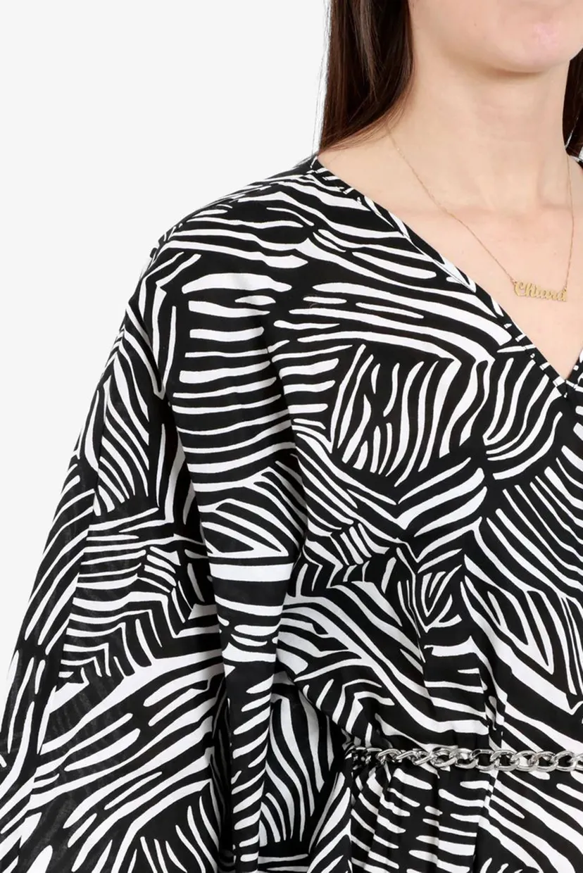 Женское платье с узором ZEBRA CAFTAN DRESS 3