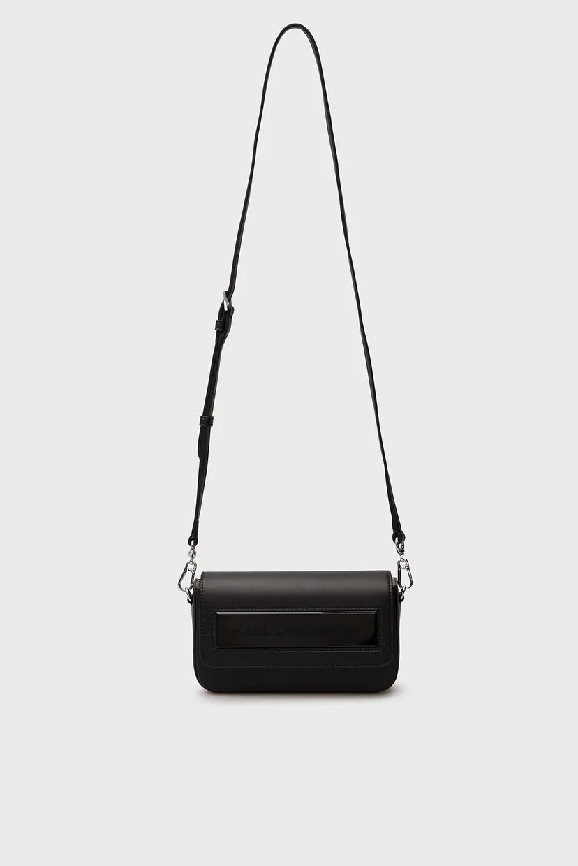 Жіноча чорна сумка IKON K SM FLAP SHB LEATHER 6