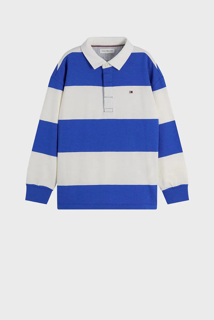 Дитяче поло у смужку SLUB RUGBY STRIPE POLO LS 6