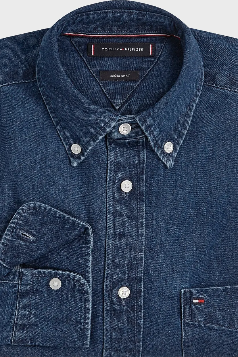 Чоловіча синя джинсова сорочка DENIM RF SHIRT 4