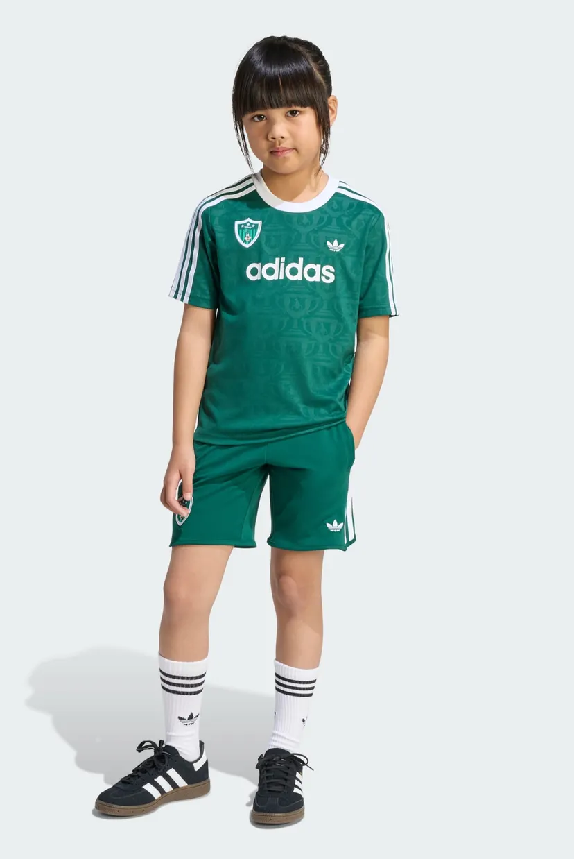 Дитячий зелений комплект одягу (футболка, шорти) ADIDAS DISNEY SHORT JERSEY SET 4