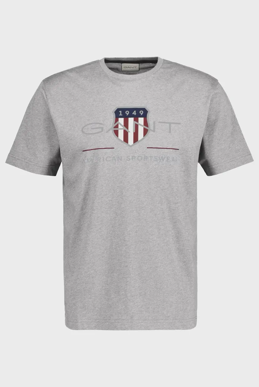 Чоловіча сіра футболка REG ARCHIVE SHIELD SS T-SHIRT 5
