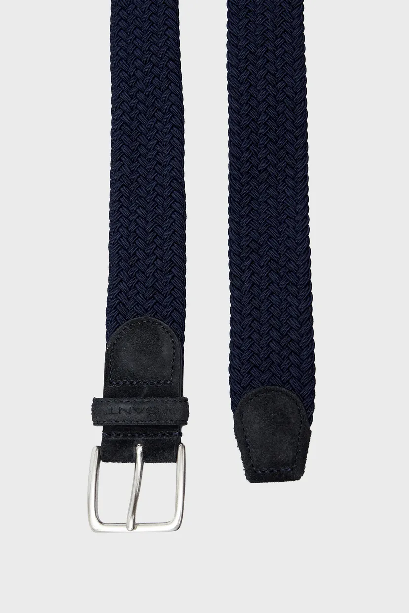 Чоловічий темно-синій ремінь ELASTIC BRAIDED BELT 3