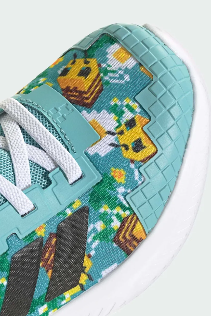 Детские бирюзовые кроссовки  ADIDAS MINECRAFT FORTARUN 4.0 CHILDREN 8