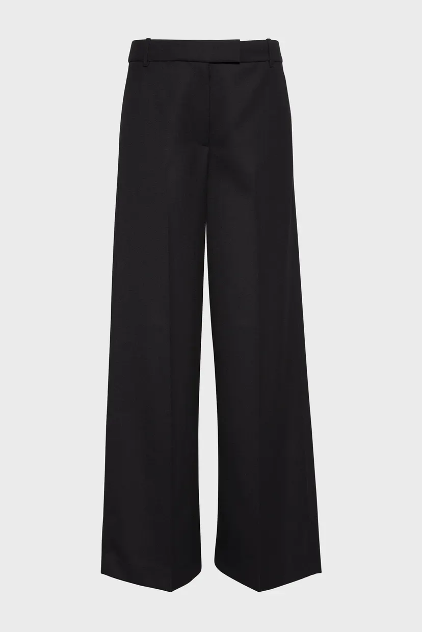 Жіночі чорні вовняні брюки Wool Gaberdine 6