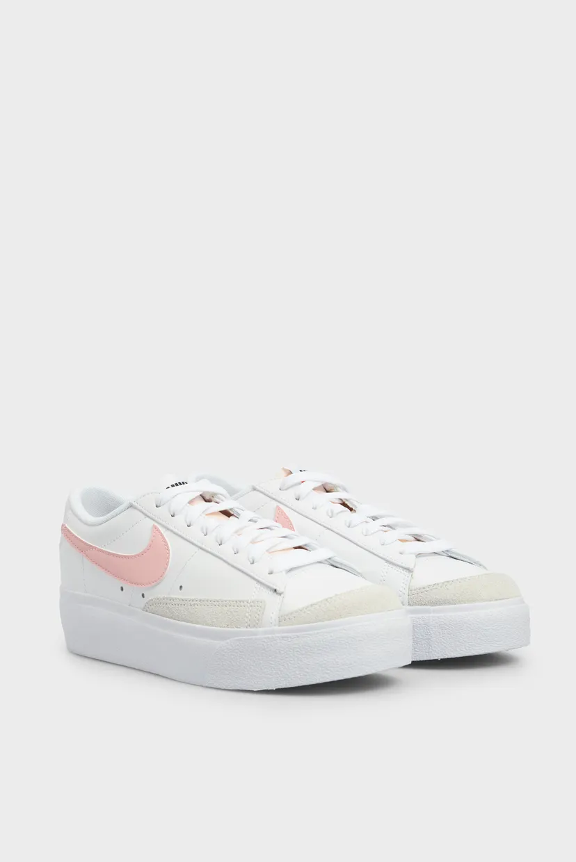 Жіночі білі шкіряні снікерси BLAZER LOW PLATFORM 5