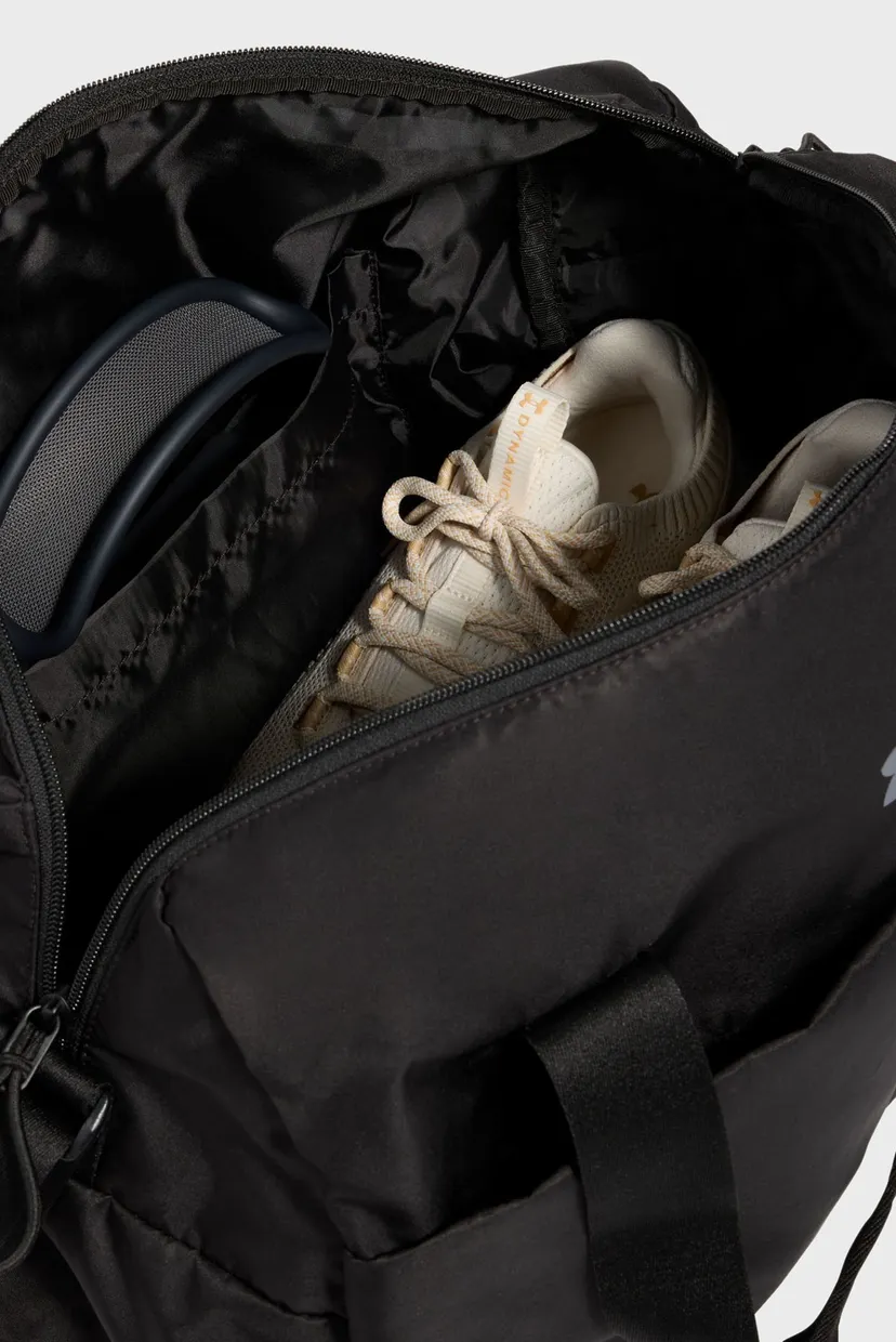 Жіноча чорна спортивна сумка UA Studio Lite Duffle 4